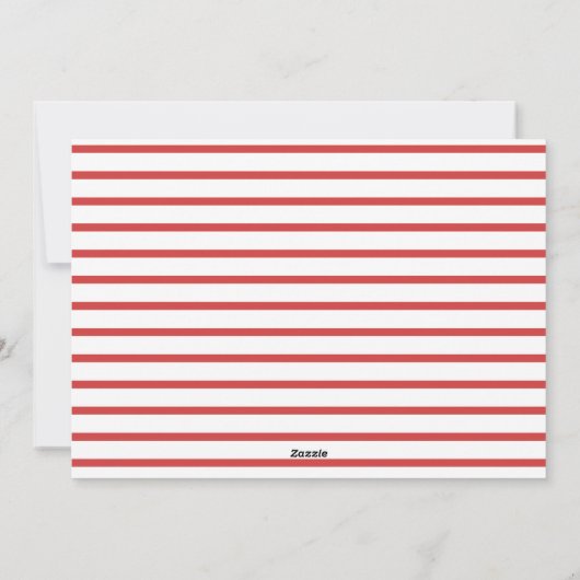Bold Geometric Holiday Photo Card | Red Feestdagenkaart (Achterkant)