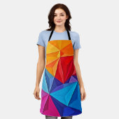 Bold Geometric Prism Abstract Art Schort (Gedragen)