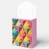 Bold Geometric Triangle Pattern  Bedankdoosjes (Open)