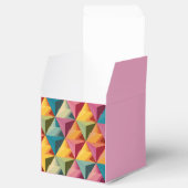 Bold Geometric Triangle Pattern Bedankdoosjes (Geopend)