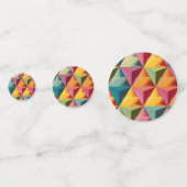 Bold Geometric Triangle Pattern  Confetti (Voorkanten)