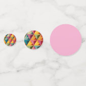 Bold Geometric Triangle Pattern  Confetti (Achterkanten)