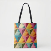 Bold Geometric Triangle Pattern Draagtas (Voorkant)