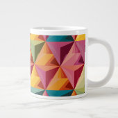 Bold Geometric Triangle Pattern  Extra Grote Beker (Rechts)