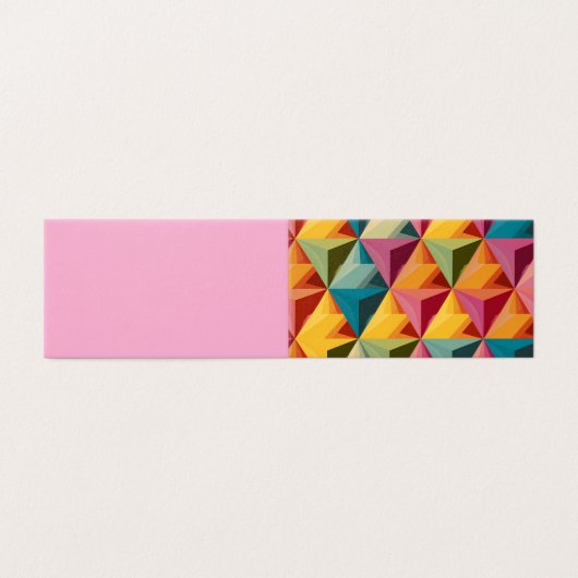 Bold Geometric Triangle Pattern Folded Card (Outside Unfolded)