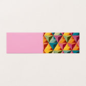 Bold Geometric Triangle Pattern Folded Card Kaart (Buitenkant ongevouwen)