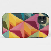 Bold Geometric Triangle Pattern IPhone Case (Achterkant (horizontaal))