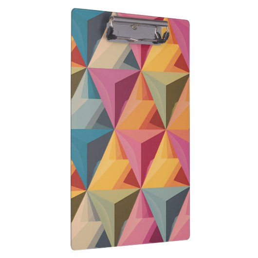 Bold Geometric Triangle Pattern  Klembord (Rechts)