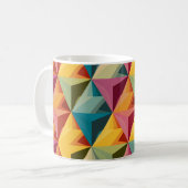 Bold Geometric Triangle Pattern  Koffiemok (Voorkant links)