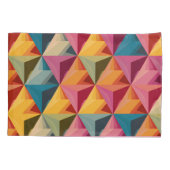 Bold Geometric Triangle Pattern  Kussensloop (Achterkant)