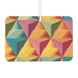Bold Geometric Triangle Pattern Luchtverfrisser