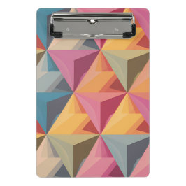 Bold Geometric Triangle Pattern Mini Klembord