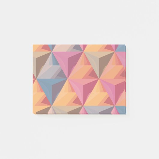 Bold Geometric Triangle Pattern  Post-it® Notes (Voorkant)