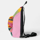Bold Geometric Triangle Pattern  Sling Bag (Rechts)