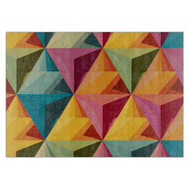 Bold Geometric Triangle Pattern Snijplank