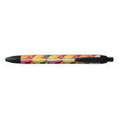 Bold Geometric Triangle Pattern  Zwarte Inkt Pen (Achterkant)