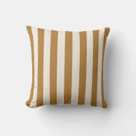 Bold Gold and Cream Stripe Kussen