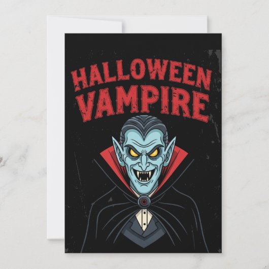 Bold Gothic Halloween uitnodiging (Voorkant)