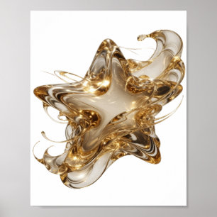 Bold Goud GOUDEN STER Aangepast ontwerp Poster