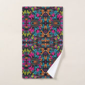 Bold Graffiti Street Art Typography Towel Set Bad Handdoek (Handdoek)