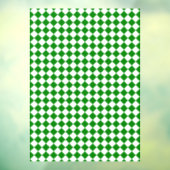Bold Green and White Chevron Pattern Raamsticker (Vel 3)