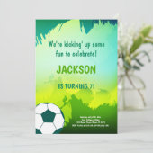 Bold Green & Black Sportthema Kaart (Staand voorkant)