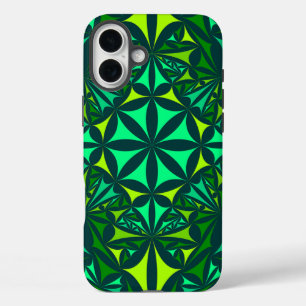 Bold Gren Kaleidoscope iPhone 16 Plus Hoesje