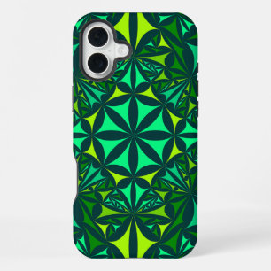 Bold Gren Kaleidoscope iPhone 16 Plus Hoesje