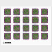 Bold Grooves Bohemian Funky Save the Date Stickers (Feuille)