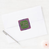 Bold Grooves Bohemian Funky Save the Date Stickers (Enveloppe)
