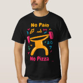 Bold Gym Pop Art Pizza T-shirt (Voorkant)