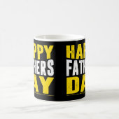 Bold Happy Father's Day Typographic Coffee Mug (Centre)