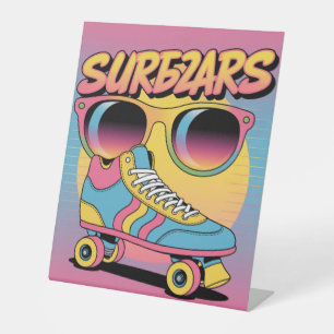 Bold Heart Design Skateboard met levendige gradiën Reclamebord Met Voetstuk
