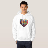 "Bold Hearts Collide" Hoodie (Voorkant volledig)