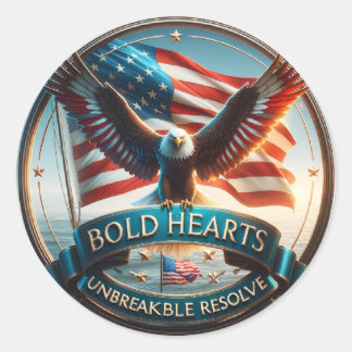 Bold Hearts Patriottische Stickers – USA Strong Sp