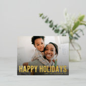 BOLD heureux vacances texte photo joyeux noël (Debout devant)