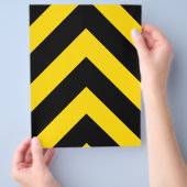 Bold Highway Traffic Bumble Bee Chevrons Flyer (Hand)