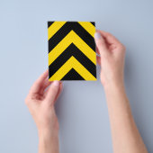 Bold Highway Traffic Bumble Bee Chevrons Flyer (Hand)