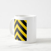 Bold Highway Traffic Bumble Bee Chevrons Koffiemok (Voorkant links)