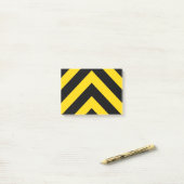 Bold Highway Traffic Bumble Bee Chevrons Post-it® Notes (Op bureau)