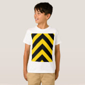 Bold Highway Traffic Bumble Bee Chevrons T-shirt (Voorkant volledig)