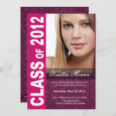 Bold, Hip 2012 Graduation Photo Faire-part (Devant / Derrière)