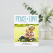 BOLD Holiday Photo Cards Postcard Feestdagenkaart (Staand voorkant)