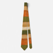 Bold horizontal artsy  stripes in  autumn mood  stropdas (Voorkant)