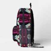 Bold Hot Pink Magenta Abstract Geometric Pattern Bedrukte Rugzak (Rechts)