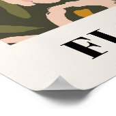 Bold Inky Floral Pattern | Hand-Drawn Botanical Poster (Hoek)