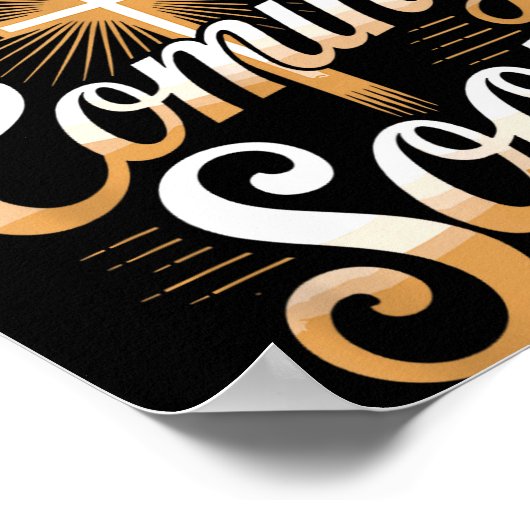 Bold Jesus Is Coming Soon Christian Apparel Poster (Hoek)