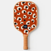 Bold Leopard Monogrammed Pickleball Paddle (Voorkant)