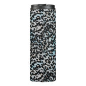 Bold Leopard Print Thermische Tumbler Thermosbeker (Achterkant)
