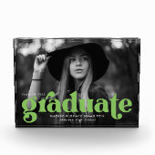 Bold Lime Green Typography Afstuderen Fotoblokken (Voorkant)
